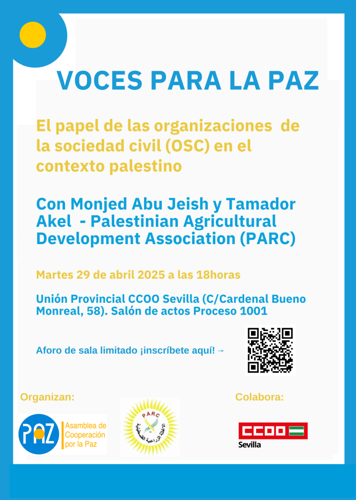 Voces para la paz: el papel de las organizaciones de la sociedad civil en el contexto palestino