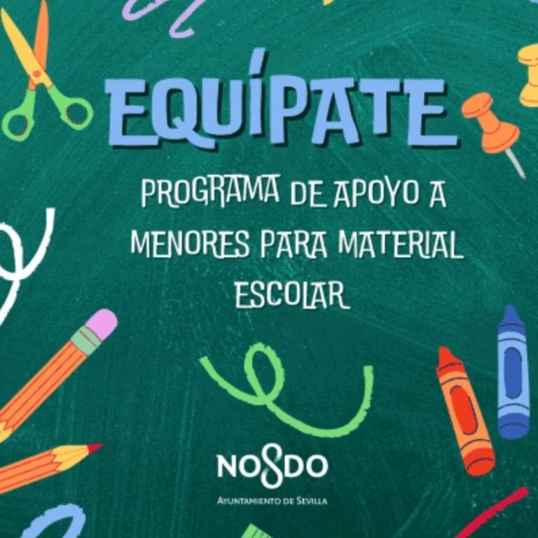 EQUÍPATE: Programa de Apoyo a Menores para Material Escolar