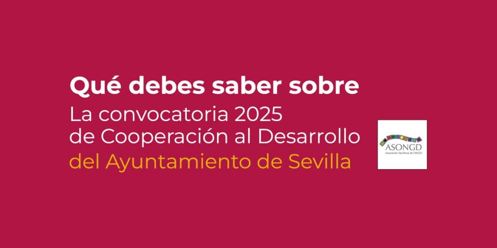 Convocatoria subvenciones cooperación Sevilla 2025