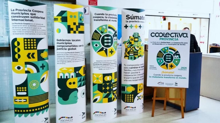 La Feria COOLECTIVA Provincia consolida una red municipal de cooperación y ciudadanía global en Sevilla