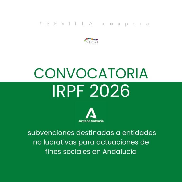 Convocatoria 0.7% 2026 Junta de Andalucía.