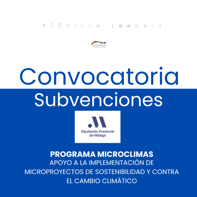 Convocatoria Subvenciones de Diputación de Málaga “PROGRAMA MICROCLIMAS”